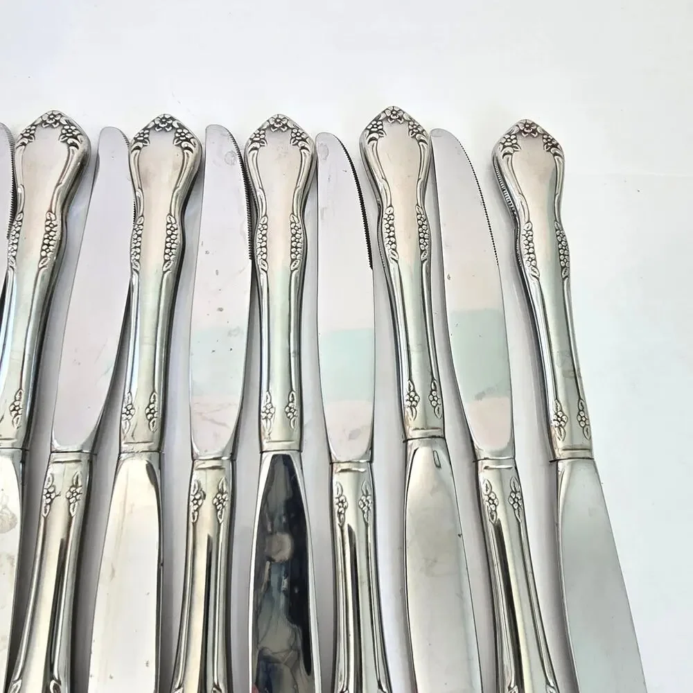 Oneida Mansfield Amadeus Set of 14 Dinner Knives Stainless WM Rogers Deluxe